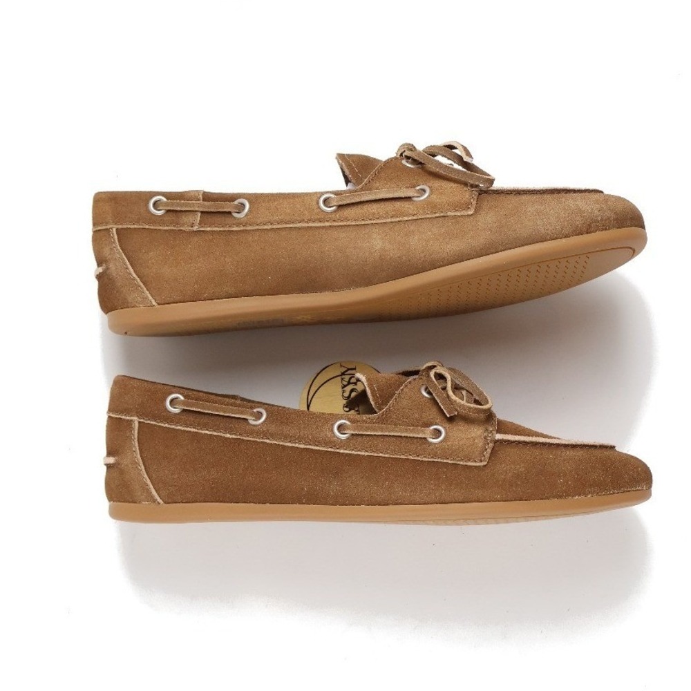 Free People Jeffrey Campbell Boat Shoes Boast Sand Suede 9 Leather New MSRP 158 - Picture 4 of 8